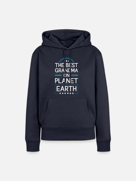 Beste Oma Spruch - Frauen Premium Bio Hoodie - Navy