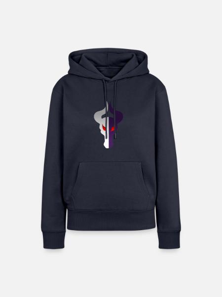 Doppelseitiger Drachenkopf - Frauen Premium Bio Hoodie - Navy