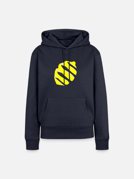 Zitrone - Frauen Premium Bio Hoodie - Navy