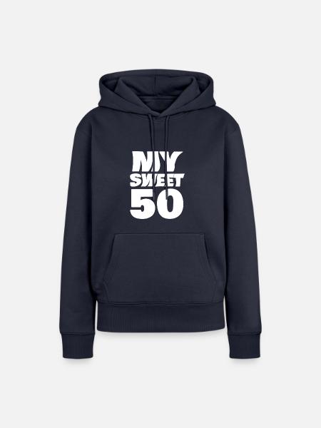 Sweet 50 - Frauen Premium Bio Hoodie - Navy