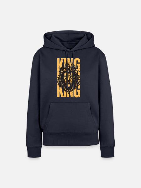 König Löwe - Frauen Premium Bio Hoodie - Navy