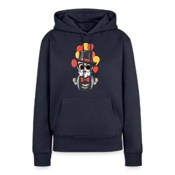 Party Opa - Frauen Premium Bio Hoodie - Navy - Vorne - Julia (174cm)