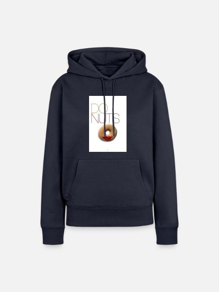 Donuts Lippen - Frauen Premium Bio Hoodie - Navy