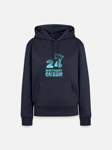 24 - Frauen Premium Bio Hoodie - Navy