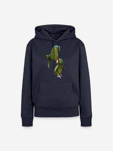 Papageien aus dem Amazonas - Frauen Premium Bio Hoodie - Navy
