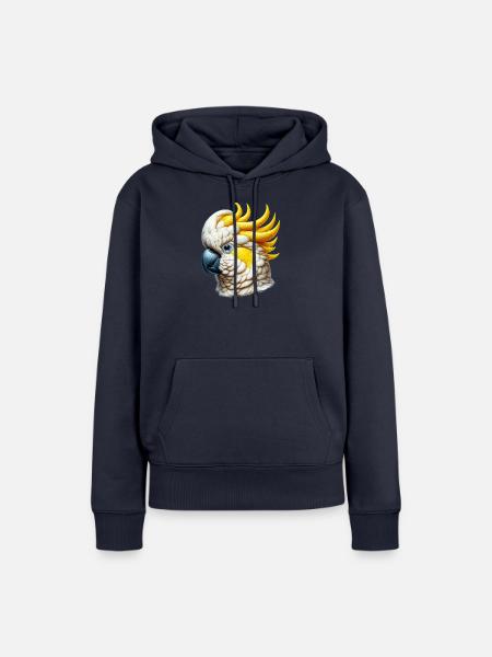 Kakadu-Papagei - Frauen Premium Bio Hoodie - Navy