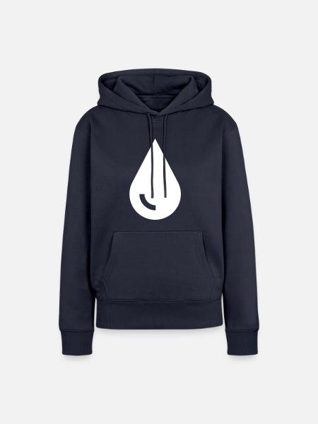 Der Tropfen - Frauen Premium Bio Hoodie - Navy