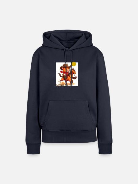 Capybara cowboy - Frauen Premium Bio Hoodie - Navy