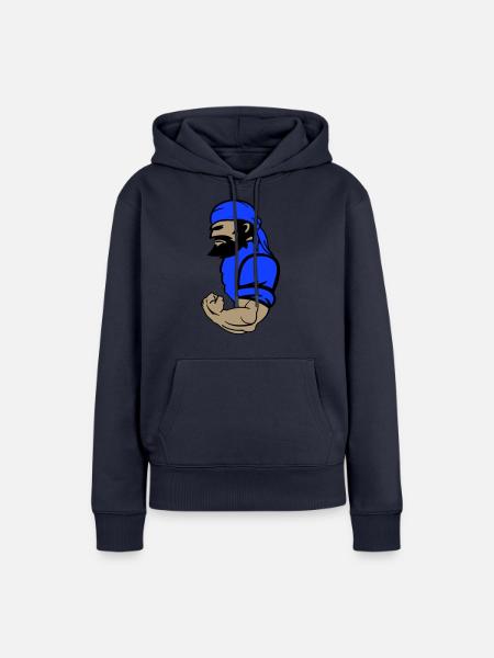 pirat - Frauen Premium Bio Hoodie - Navy
