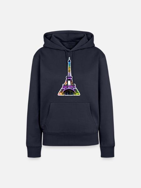 Eiffelturm #5 - Frauen Premium Bio Hoodie - Navy