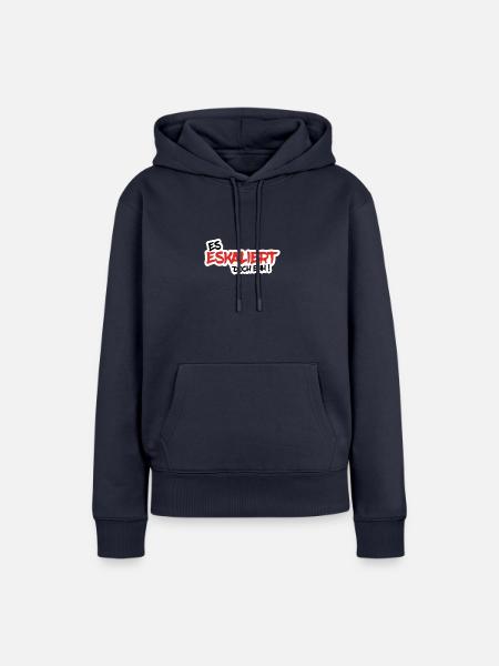 ES ESKALIERT DOCH EHH ! - Frauen Premium Bio Hoodie - Navy