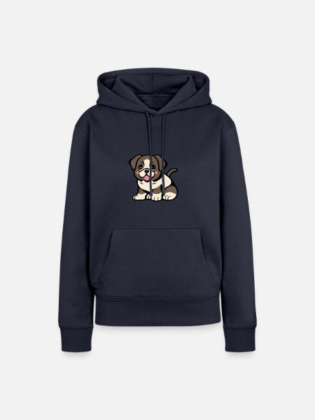 Einfach niedliches Hündchen - Frauen Premium Bio Hoodie - Navy