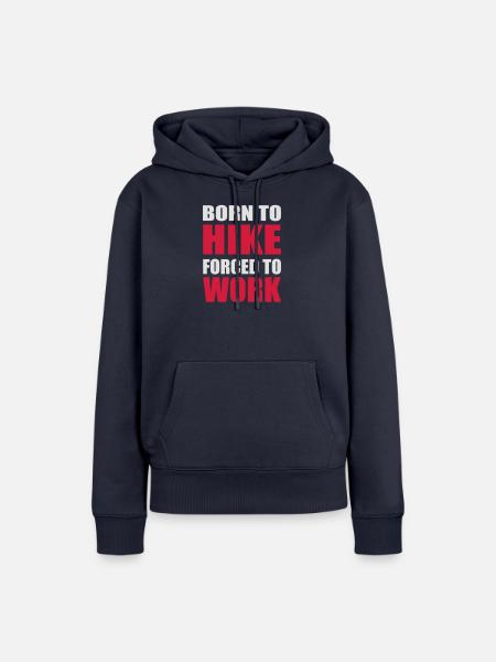 Hiking - Frauen Premium Bio Hoodie - Navy