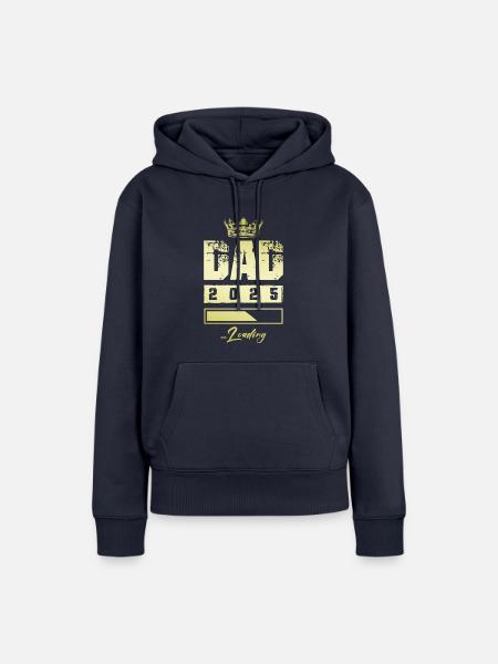 Dad 2025 Loading Papa - Frauen Premium Bio Hoodie - Navy