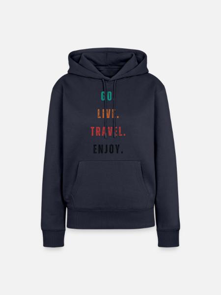 Reise - Frauen Premium Bio Hoodie - Navy