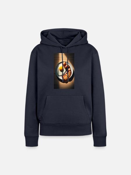 Speck und Eier - Frauen Premium Bio Hoodie - Navy