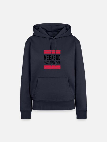 Weekend Warrior - Frauen Premium Bio Hoodie - Navy