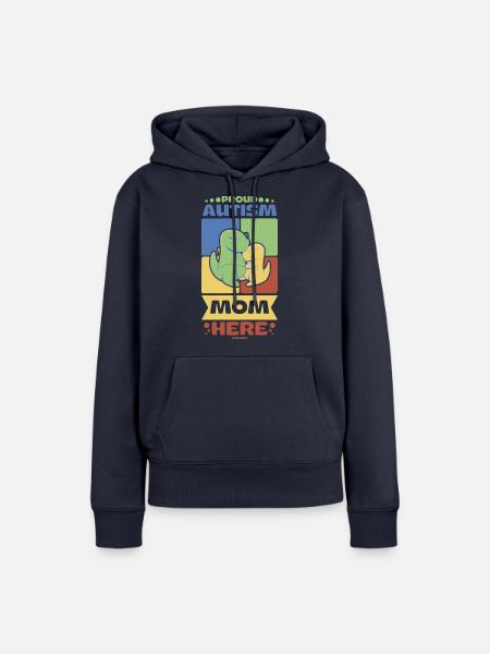 stolze Mutter eines Autisten - Frauen Premium Bio Hoodie - Navy