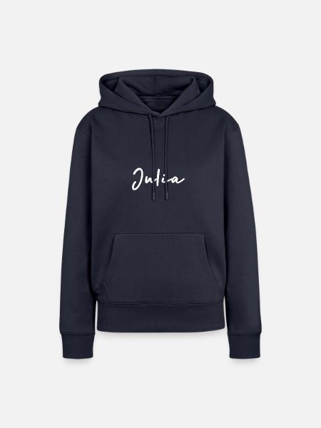 Julia - Frauen Premium Bio Hoodie - Navy