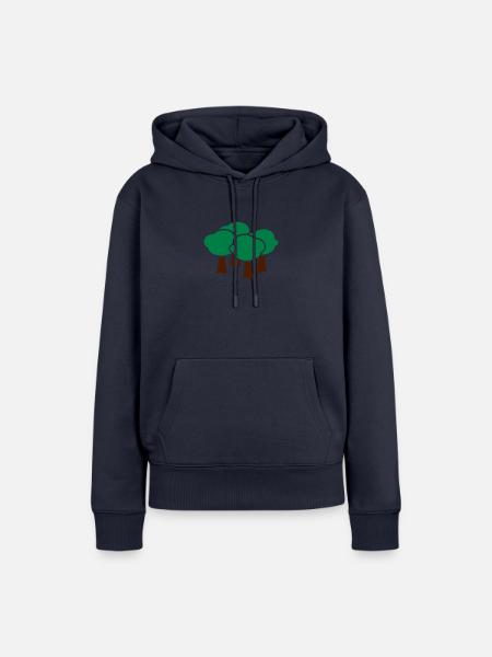 Wald - Frauen Premium Bio Hoodie - Navy