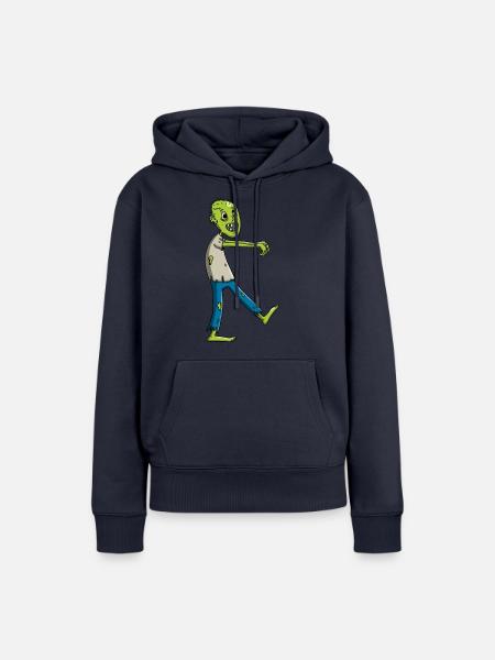 Zombie - Frauen Premium Bio Hoodie - Navy