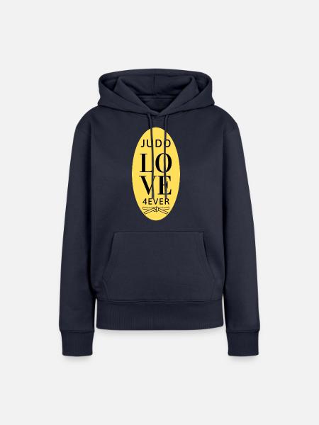 Judo Love 4Ever - Judo Geschenkidee - Frauen Premium Bio Hoodie - Navy