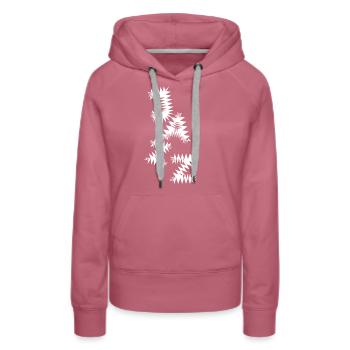 Conception de logo déformé par le jazz - Sweat à capuche Premium bio Femme - mauve - Devant - Isabella (175cm)