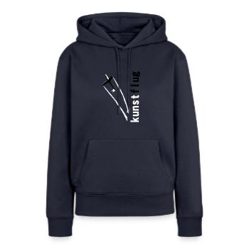 Segelflugzeug Segelfliegen Segelflieger Kunstflug - Frauen Premium Bio Hoodie - Navy - Vorne - Julia (174cm)