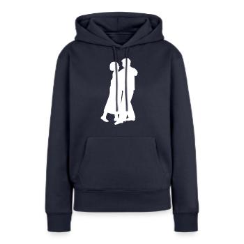 Dancing Dance Music - Frauen Premium Bio Hoodie - Navy - Vorne - Julia (174cm)