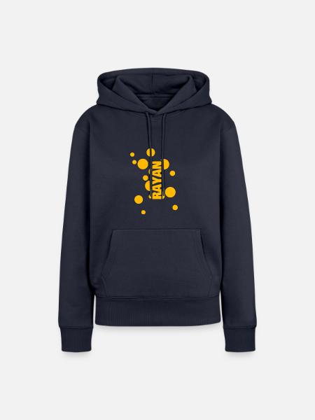 Name Rayan - Frauen Premium Bio Hoodie - Navy