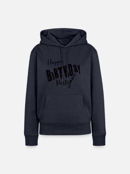 Happy Birthday Party - Frauen Premium Bio Hoodie - Navy