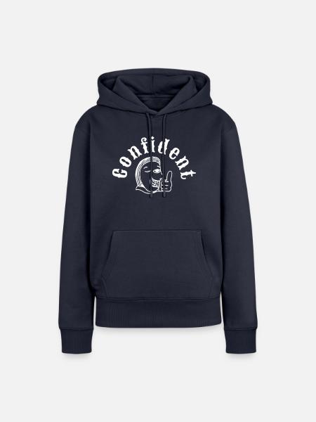 Confident - Frauen Premium Bio Hoodie - Navy