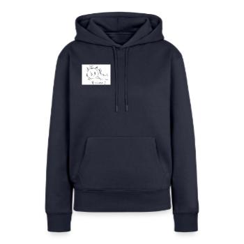 Evali Prinzessin - Frauen Premium Bio Hoodie - Navy - Vorne - Julia (174cm)