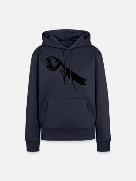 Gottesanbeterin / mantis (1c) - Frauen Premium Bio Hoodie - Navy