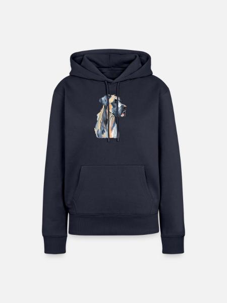 Dogge - Frauen Premium Bio Hoodie - Navy