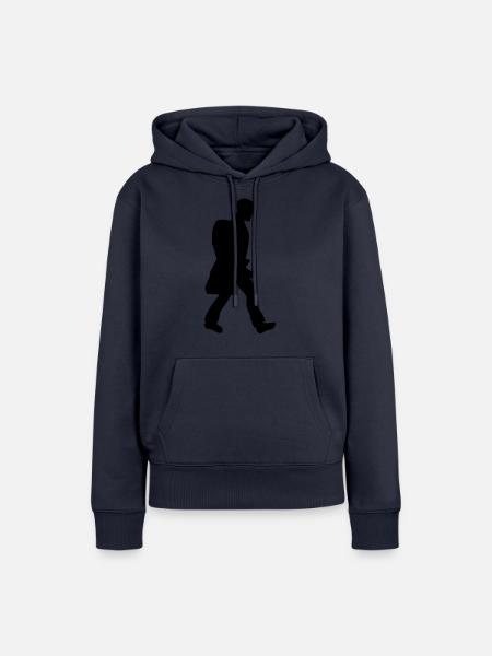 wanderer - Frauen Premium Bio Hoodie - Navy