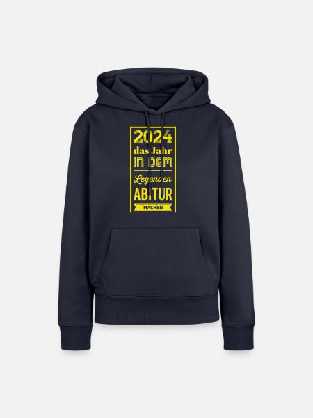 Abi Shirt - Frauen Premium Bio Hoodie - Navy