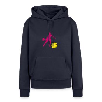 Padel woman - Women’s Premium Organic Hoodie - navy - Front - Julia (174cm)