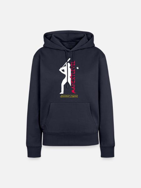 Baseball Legend - Frauen Premium Bio Hoodie - Navy