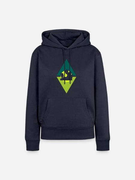 Hacker Computerfreak Informatiker - Frauen Premium Bio Hoodie - Navy
