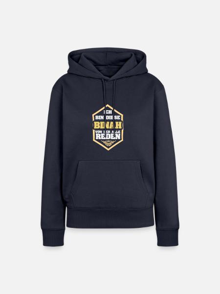 Binah als Rufname - Frauen Premium Bio Hoodie - Navy