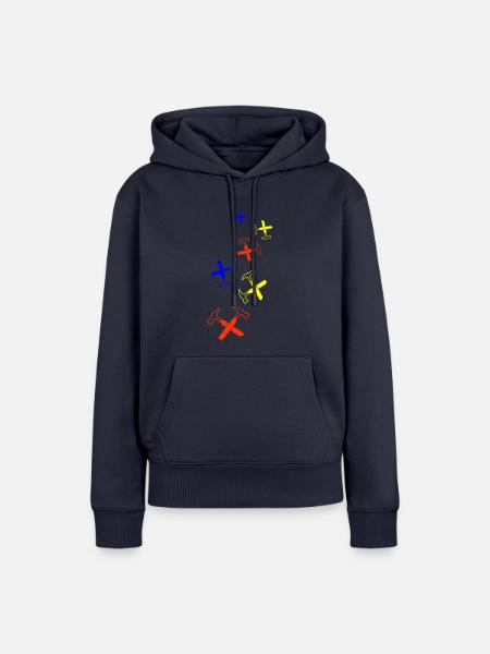 Hammer Symbol - Frauen Premium Bio Hoodie - Navy