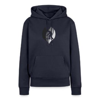 Blume Gärtnern Gärtnerei - Frauen Premium Bio Hoodie - Navy - Vorne - Julia (174cm)