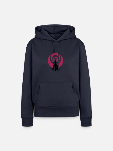 buddha03_2f - Frauen Premium Bio Hoodie - 
