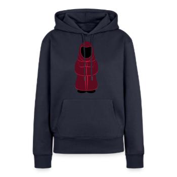 magicien - Sweat à capuche Premium bio Femme - bleu marine - Devant - Julia (174cm)
