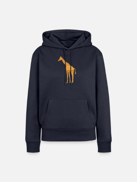 giraffe safari afrika - Frauen Premium Bio Hoodie - Navy