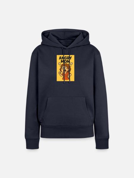 Angry Mom - Frauen Premium Bio Hoodie - Navy