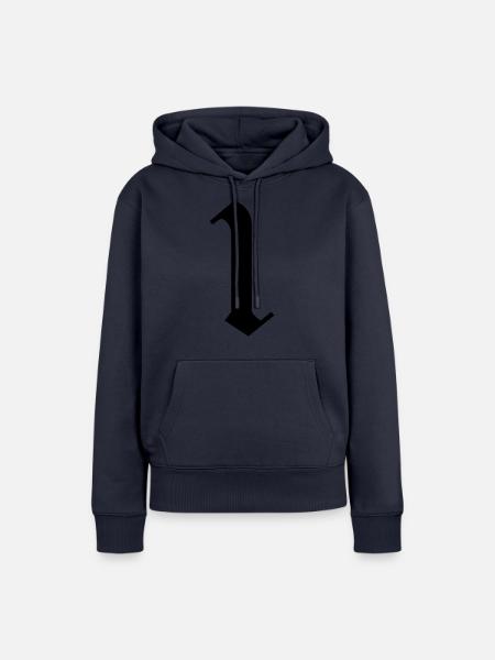 1 - Frauen Premium Bio Hoodie - Navy