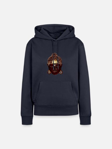 Buddha - Frauen Premium Bio Hoodie - Navy