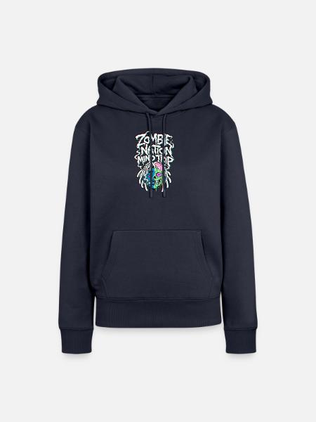 Zombie Nation Gedankenreise - Frauen Premium Bio Hoodie - Navy